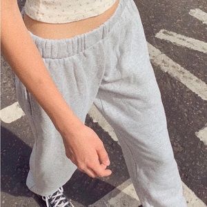 Brandy Melville Rosa Sweats light grey